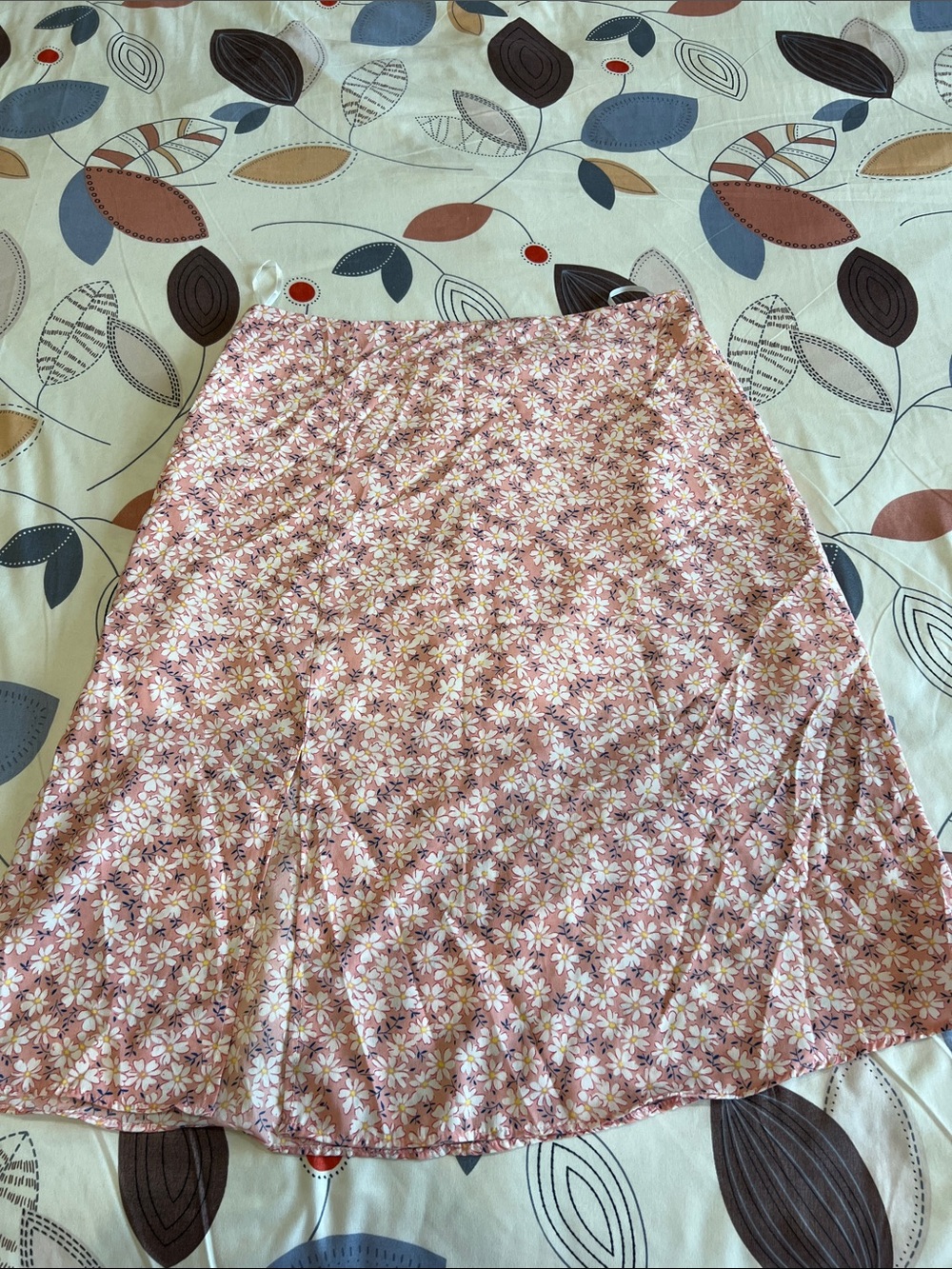 Pink Floral A-Line Women's Skirt